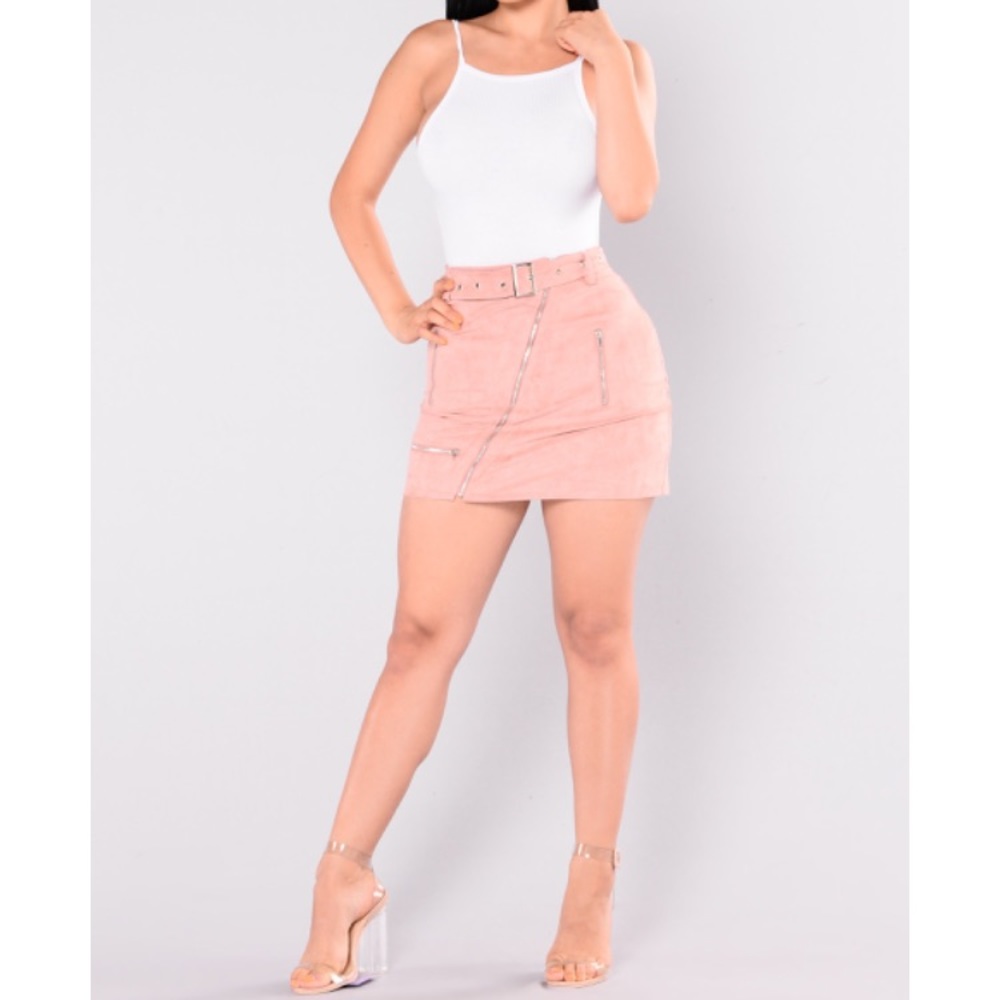 Faux Suede Skirt